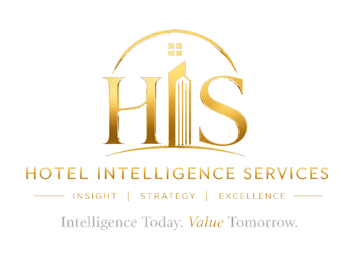Hotel Intelligence Services logo — Intelligence Today. Value Tomorrow.